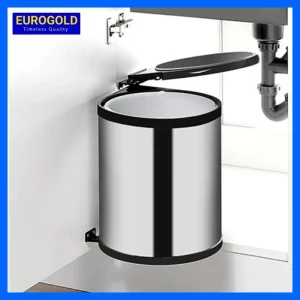 Thùng rác 14 lít Eurogold 400mm E0103/ ERT103