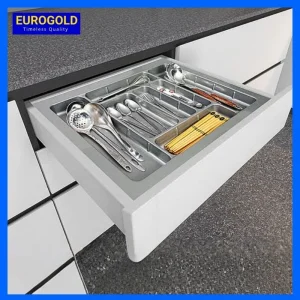 Khay chia muỗng nĩa nhựa trắng Eurogold 900mm ETW900/ ETC900W