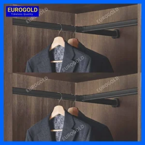Thanh treo quần áo màu đen Eurogold 3m ETT103C/ ETT03B