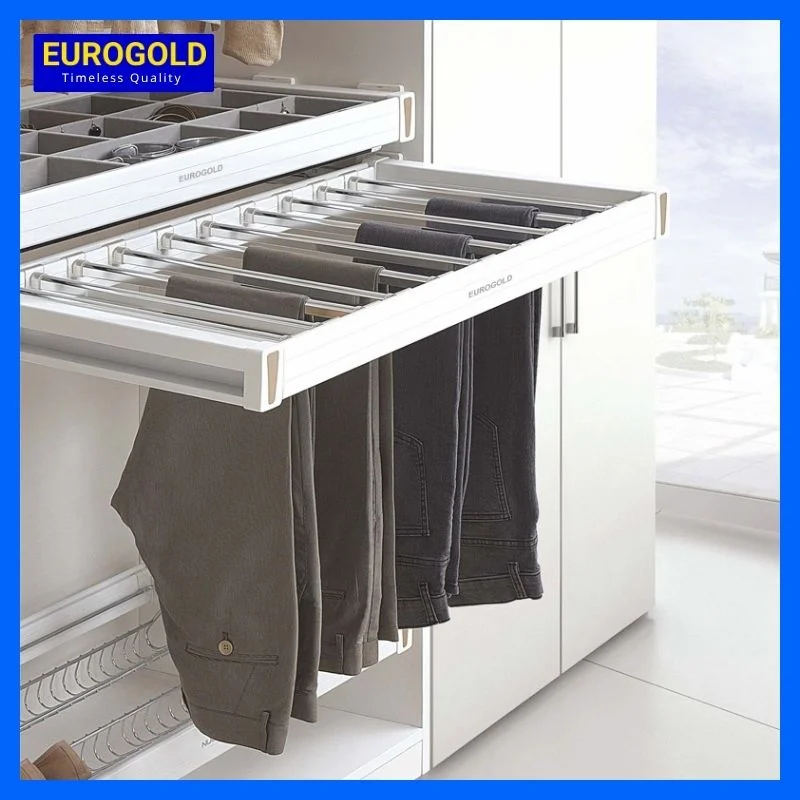 Giá treo quần âu màu trắng Eurogold 600mm EUA4160