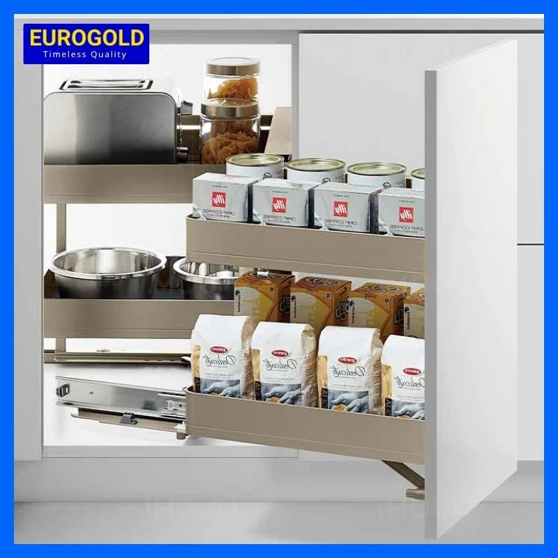 Kệ góc liên hoàn Champane mở phải Eurogold 900-1000mm EUM102