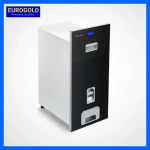 Thùng gạo điện tử gương đen Eurogold 300mm B311/ GB301B