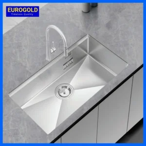 Chậu rửa chén 1 hộc chống xước Eurogold EUC18045GB