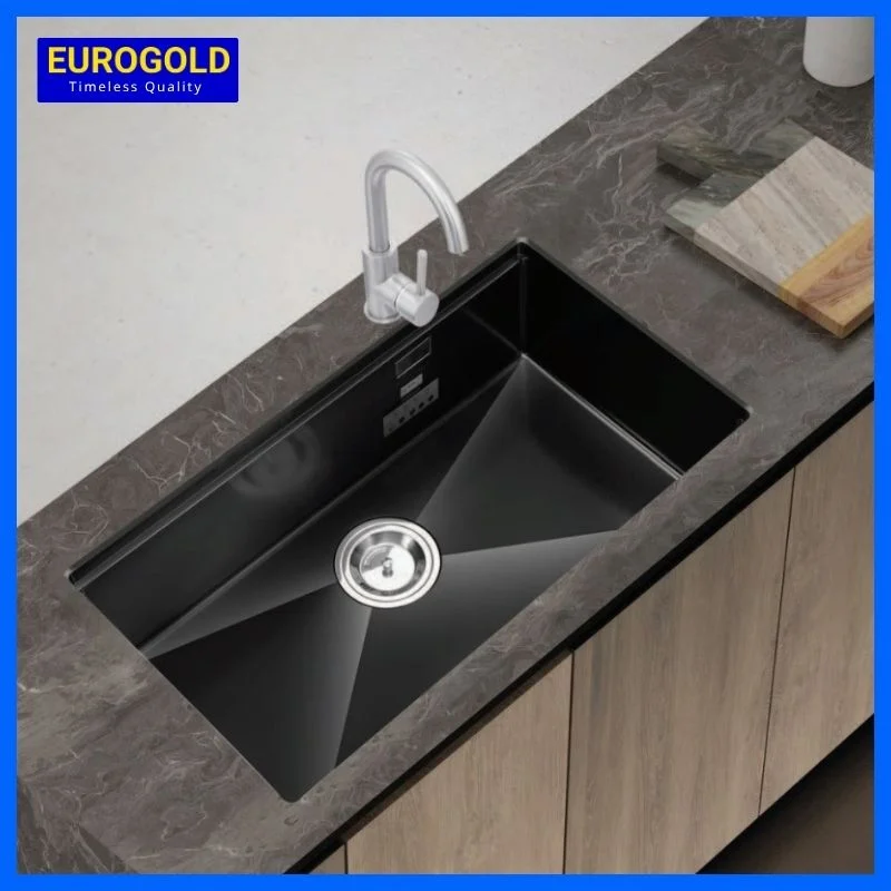 Chậu rửa chén 1 hộc chống xước Eurogold EUC18045GD/ EUC1804LD