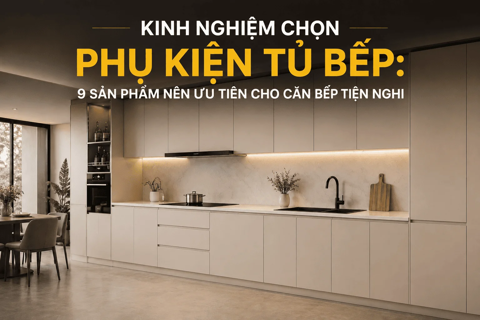 Kinh nghiệm chọn phụ kiện tủ bếp